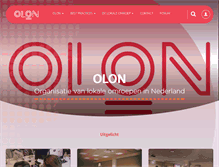 Tablet Screenshot of olon.nl